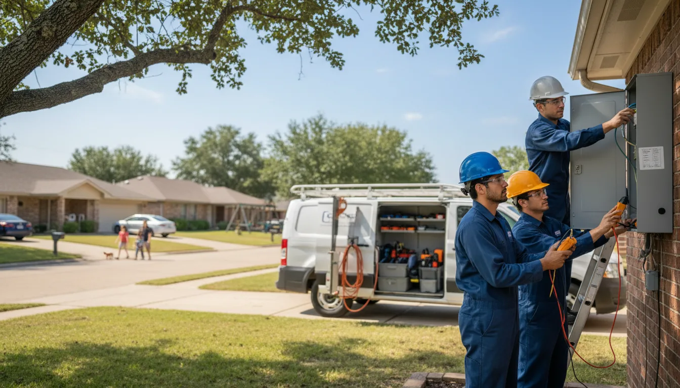 Certified electrician providing emergency electrical services in Gerlaw, IL